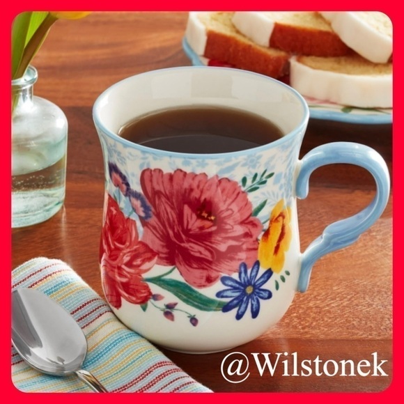 The Pioneer Woman Brilliant Blooms Stoneware Mug. - Picture 1 of 5